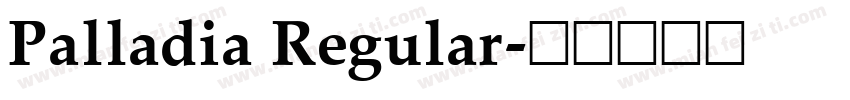 Palladia Regular字体转换
